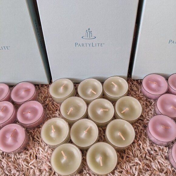 PartyLite Tea Light Candle Sets - Blackberry Sage & Wild Fern - Picture 3 of 5